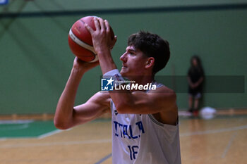 2024-07-05 - Actions of the game and players' images during the between Italy and Slovenia at Pala Cian Toma - Domegge (BL) 5 July, 2024 during the Torneo Under 20 - 22° Memorial De Silvestro/Trofeo Meneghin - TORNEO UNDER 20 - 22° MEMORIAL DE SILVESTRO/TROFEO MENEGHIN - ITALIA VS SLOVENIA - EVENTS - BASKETBALL