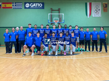 2024-07-05 - Actions of the game and players' images during the between Italy and Slovenia at Pala Cian Toma - Domegge (BL) 5 July, 2024 during the Torneo Under 20 - 22° Memorial De Silvestro/Trofeo Meneghin - TORNEO UNDER 20 - 22° MEMORIAL DE SILVESTRO/TROFEO MENEGHIN - ITALIA VS SLOVENIA - EVENTS - BASKETBALL