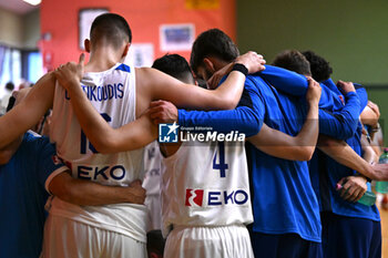 2024-07-06 - Actions of the game and players' images during the between Greece and Slovenija at Pala Cian Toma - Domegge (BL) 6 July, 2024 during the Torneo Under 20 - 22° Memorial De Silvestro/Trofeo Meneghin - TORNEO UNDER 20 - 22° MEMORIAL DE SILVESTRO/TROFEO MENEGHIN - GRECIA VS SLOVENIA - EVENTS - BASKETBALL