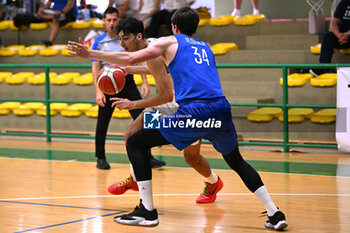 2024-07-06 - Actions of the game and players' images during the between Greece and Slovenija at Pala Cian Toma - Domegge (BL) 6 July, 2024 during the Torneo Under 20 - 22° Memorial De Silvestro/Trofeo Meneghin - TORNEO UNDER 20 - 22° MEMORIAL DE SILVESTRO/TROFEO MENEGHIN - GRECIA VS SLOVENIA - EVENTS - BASKETBALL