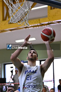 2024-07-06 - Actions of the game and players' images during the between Greece and Slovenija at Pala Cian Toma - Domegge (BL) 6 July, 2024 during the Torneo Under 20 - 22° Memorial De Silvestro/Trofeo Meneghin - TORNEO UNDER 20 - 22° MEMORIAL DE SILVESTRO/TROFEO MENEGHIN - GRECIA VS SLOVENIA - EVENTS - BASKETBALL