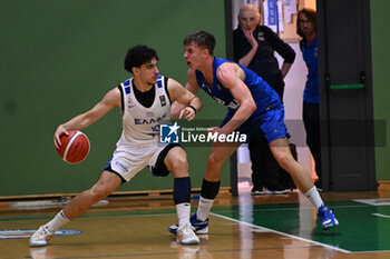 2024-07-06 - Actions of the game and players' images during the between Greece and Slovenija at Pala Cian Toma - Domegge (BL) 6 July, 2024 during the Torneo Under 20 - 22° Memorial De Silvestro/Trofeo Meneghin - TORNEO UNDER 20 - 22° MEMORIAL DE SILVESTRO/TROFEO MENEGHIN - GRECIA VS SLOVENIA - EVENTS - BASKETBALL