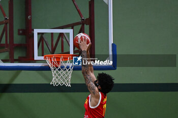 2024-07-06 - Images of the Italy and Spain match at Pala Cian Toma - Domegge (BL) 6 July, 2024, during the 22nd De Silvestro-Meneghin International U20 Basketball Tournament - TORNEO UNDER 20 - 22° MEMORIAL DE SILVESTRO/TROFEO MENEGHIN - ITALIA VS SPAGNA - EVENTS - BASKETBALL