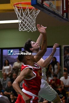 2024-07-06 - Images of the Italy and Spain match at Pala Cian Toma - Domegge (BL) 6 July, 2024, during the 22nd De Silvestro-Meneghin International U20 Basketball Tournament - TORNEO UNDER 20 - 22° MEMORIAL DE SILVESTRO/TROFEO MENEGHIN - ITALIA VS SPAGNA - EVENTS - BASKETBALL