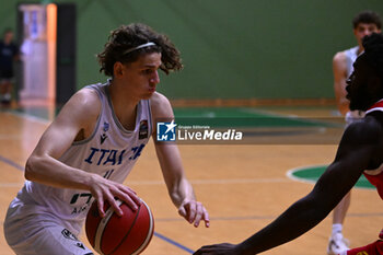 2024-07-06 - Images of the Italy and Spain match at Pala Cian Toma - Domegge (BL) 6 July, 2024, during the 22nd De Silvestro-Meneghin International U20 Basketball Tournament - TORNEO UNDER 20 - 22° MEMORIAL DE SILVESTRO/TROFEO MENEGHIN - ITALIA VS SPAGNA - EVENTS - BASKETBALL