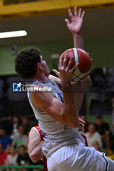 2024-07-06 - Images of the Italy and Spain match at Pala Cian Toma - Domegge (BL) 6 July, 2024, during the 22nd De Silvestro-Meneghin International U20 Basketball Tournament - TORNEO UNDER 20 - 22° MEMORIAL DE SILVESTRO/TROFEO MENEGHIN - ITALIA VS SPAGNA - EVENTS - BASKETBALL