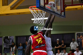 2024-07-06 - Images of the Italy and Spain match at Pala Cian Toma - Domegge (BL) 6 July, 2024, during the 22nd De Silvestro-Meneghin International U20 Basketball Tournament - TORNEO UNDER 20 - 22° MEMORIAL DE SILVESTRO/TROFEO MENEGHIN - ITALIA VS SPAGNA - EVENTS - BASKETBALL