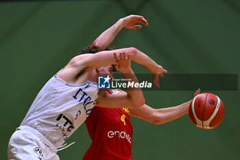 2024-07-06 - Images of the Italy and Spain match at Pala Cian Toma - Domegge (BL) 6 July, 2024, during the 22nd De Silvestro-Meneghin International U20 Basketball Tournament - TORNEO UNDER 20 - 22° MEMORIAL DE SILVESTRO/TROFEO MENEGHIN - ITALIA VS SPAGNA - EVENTS - BASKETBALL