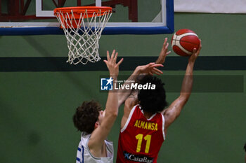 2024-07-06 - Images of the Italy and Spain match at Pala Cian Toma - Domegge (BL) 6 July, 2024, during the 22nd De Silvestro-Meneghin International U20 Basketball Tournament - TORNEO UNDER 20 - 22° MEMORIAL DE SILVESTRO/TROFEO MENEGHIN - ITALIA VS SPAGNA - EVENTS - BASKETBALL