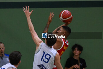 2024-07-06 - Images of the Italy and Spain match at Pala Cian Toma - Domegge (BL) 6 July, 2024, during the 22nd De Silvestro-Meneghin International U20 Basketball Tournament - TORNEO UNDER 20 - 22° MEMORIAL DE SILVESTRO/TROFEO MENEGHIN - ITALIA VS SPAGNA - EVENTS - BASKETBALL