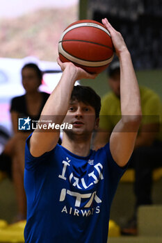 2024-07-07 - Leonardo Faggian ( Italy ) during the match at Pala Cian Toma - Domegge (BL) 7 July, 2024, during the 22nd De Silvestro-Meneghin International U20 Basketball Tournament - TORNEO UNDER 20 - 22° MEMORIAL DE SILVESTRO/TROFEO MENEGHIN - ITALIA VS GRECIA - EVENTS - BASKETBALL