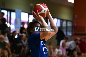 2024-07-07 - Images of the Italy and Greece match at Pala Cian Toma - Domegge (BL) 7 July, 2024, during the 22nd De Silvestro-Meneghin International U20 Basketball Tournament - TORNEO UNDER 20 - 22° MEMORIAL DE SILVESTRO/TROFEO MENEGHIN - ITALIA VS GRECIA - EVENTS - BASKETBALL