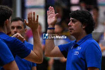 2024-07-07 - Images of the Italy and Greece match at Pala Cian Toma - Domegge (BL) 7 July, 2024, during the 22nd De Silvestro-Meneghin International U20 Basketball Tournament - TORNEO UNDER 20 - 22° MEMORIAL DE SILVESTRO/TROFEO MENEGHIN - ITALIA VS GRECIA - EVENTS - BASKETBALL