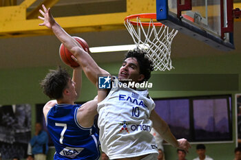 2024-07-07 - Images of the Italy and Greece match at Pala Cian Toma - Domegge (BL) 7 July, 2024, during the 22nd De Silvestro-Meneghin International U20 Basketball Tournament - TORNEO UNDER 20 - 22° MEMORIAL DE SILVESTRO/TROFEO MENEGHIN - ITALIA VS GRECIA - EVENTS - BASKETBALL