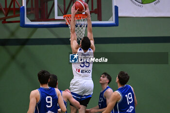 2024-07-07 - Images of the Italy and Greece match at Pala Cian Toma - Domegge (BL) 7 July, 2024, during the 22nd De Silvestro-Meneghin International U20 Basketball Tournament - TORNEO UNDER 20 - 22° MEMORIAL DE SILVESTRO/TROFEO MENEGHIN - ITALIA VS GRECIA - EVENTS - BASKETBALL