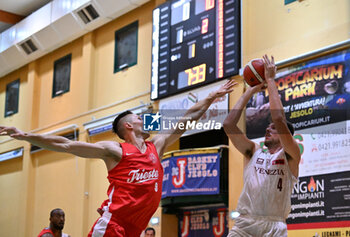 2024-09-07 - Images of the Pallacanestro Trieste and Reyer Venezia match at PalaCornaro - Jesolo (VE), september7, 2024 during the second semifinal of Basketball IN Jesolo 2024 tournament - MEMORIAL BASKETBALL - PALLACANESTRO TRIESTE VS UMANA REYER VENEZIA - EVENTS - BASKETBALL