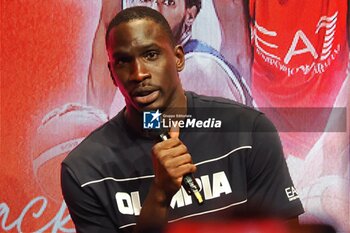 2024-09-11 - Ousmane Diop (EA7 Emporio Armani Olimpia Milano) - EA7 EMPORIO ARMANI MILANO - TEAM PRESENTATION - EVENTS - BASKETBALL