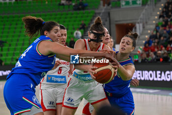 2024-11-07 - Ilaria Panzera (ITALIA) - Julie Pospíšilová (CECHIA) - Arianna Arado (ITALIA) - WOMEN'S EURO BASKET 2025 QUALIFIERS - ITALY VS CZECH REPUBLIC - EVENTS - BASKETBALL