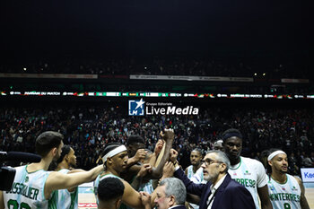 2024-02-28 - Illustration during the French championship Betclic Elite basketball match between Nanterre 92 and AS Monaco Basket on February 28, 2024 at Paris La Defense Arena in Nanterre, France - BASKETBALL - FRENCH CHAMP - NANTERRE V MONACO - FRENCH PRO A - BASKETBALL