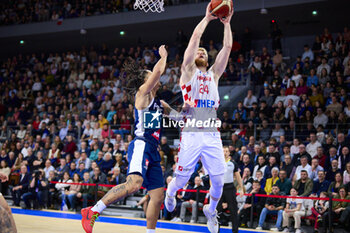 2024-02-23 - Dario DREZNJAK (24) of Croatia during the FIBA EuroBasket 2025, Qualifiers Group E basketball match between France and Croatia on February 23, 2024 at Brest Arena in Brest, France - BASKETBALL - FIBA EUROBASKET 2025 - QUALIFIERS - FRANCE V CROATIA - INTERNATIONALS - BASKETBALL