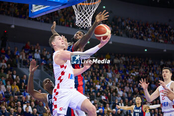 2024-02-23 - Ivan VRANES (13) of Croatia during the FIBA EuroBasket 2025, Qualifiers Group E basketball match between France and Croatia on February 23, 2024 at Brest Arena in Brest, France - BASKETBALL - FIBA EUROBASKET 2025 - QUALIFIERS - FRANCE V CROATIA - INTERNATIONALS - BASKETBALL