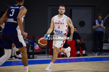 2024-02-23 - Borna KAPUSTA (4) of Croatia during the FIBA EuroBasket 2025, Qualifiers Group E basketball match between France and Croatia on February 23, 2024 at Brest Arena in Brest, France - BASKETBALL - FIBA EUROBASKET 2025 - QUALIFIERS - FRANCE V CROATIA - INTERNATIONALS - BASKETBALL