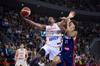2024-02-23 - Jaleen SMITH (3) of Croatia during the FIBA EuroBasket 2025, Qualifiers Group E basketball match between France and Croatia on February 23, 2024 at Brest Arena in Brest, France - BASKETBALL - FIBA EUROBASKET 2025 - QUALIFIERS - FRANCE V CROATIA - INTERNATIONALS - BASKETBALL
