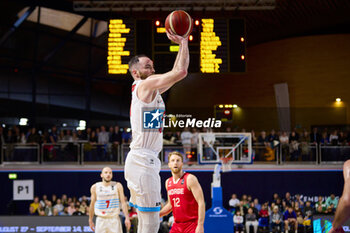 2024-02-25 - Clancy RUGG (31) of Luxembourg during the FIBA World Cup 2027, European Pre-Qualifiers Group B basketball match between Luxembourg and Norway on February 25, 2024 at Centre National Sportif & Culturel d'Coque in Luxembourg - BASKETBALL - FIBA WORLD CUP 2027 - PRE-QUALIFIERS - LUXEMBOURG V NORWAY - INTERNATIONALS - BASKETBALL