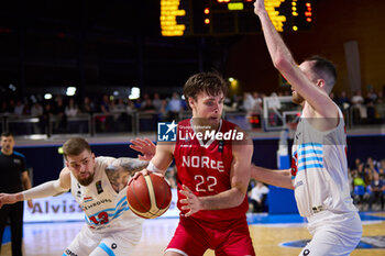 2024-02-25 - Sjur DYB BERG (22) of Norway during the FIBA World Cup 2027, European Pre-Qualifiers Group B basketball match between Luxembourg and Norway on February 25, 2024 at Centre National Sportif & Culturel d'Coque in Luxembourg - BASKETBALL - FIBA WORLD CUP 2027 - PRE-QUALIFIERS - LUXEMBOURG V NORWAY - INTERNATIONALS - BASKETBALL