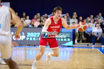 2024-02-25 - Sjur DYB BERG (22) of Norway during the FIBA World Cup 2027, European Pre-Qualifiers Group B basketball match between Luxembourg and Norway on February 25, 2024 at Centre National Sportif & Culturel d'Coque in Luxembourg - BASKETBALL - FIBA WORLD CUP 2027 - PRE-QUALIFIERS - LUXEMBOURG V NORWAY - INTERNATIONALS - BASKETBALL