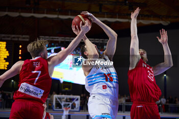 2024-02-25 - Oliver VUJAKOVIC (15) of Luxembourg during the FIBA World Cup 2027, European Pre-Qualifiers Group B basketball match between Luxembourg and Norway on February 25, 2024 at Centre National Sportif & Culturel d'Coque in Luxembourg - BASKETBALL - FIBA WORLD CUP 2027 - PRE-QUALIFIERS - LUXEMBOURG V NORWAY - INTERNATIONALS - BASKETBALL