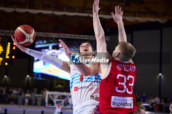 2024-02-25 - Thomas GRUN (8) of Luxembourg during the FIBA World Cup 2027, European Pre-Qualifiers Group B basketball match between Luxembourg and Norway on February 25, 2024 at Centre National Sportif & Culturel d'Coque in Luxembourg - BASKETBALL - FIBA WORLD CUP 2027 - PRE-QUALIFIERS - LUXEMBOURG V NORWAY - INTERNATIONALS - BASKETBALL