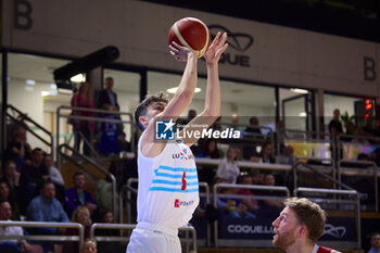 2024-02-25 - Max LOGELIN (6) of Luxembourg during the FIBA World Cup 2027, European Pre-Qualifiers Group B basketball match between Luxembourg and Norway on February 25, 2024 at Centre National Sportif & Culturel d'Coque in Luxembourg - BASKETBALL - FIBA WORLD CUP 2027 - PRE-QUALIFIERS - LUXEMBOURG V NORWAY - INTERNATIONALS - BASKETBALL