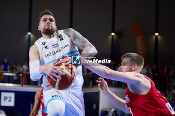 2024-02-25 - Ben KOVAC (13) of Luxembourg during the FIBA World Cup 2027, European Pre-Qualifiers Group B basketball match between Luxembourg and Norway on February 25, 2024 at Centre National Sportif & Culturel d'Coque in Luxembourg - BASKETBALL - FIBA WORLD CUP 2027 - PRE-QUALIFIERS - LUXEMBOURG V NORWAY - INTERNATIONALS - BASKETBALL
