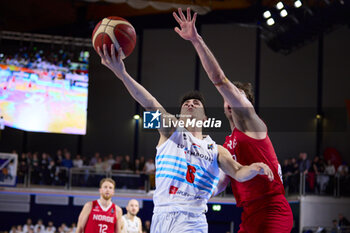 2024-02-25 - Max LOGELIN (6) of Luxembourg during the FIBA World Cup 2027, European Pre-Qualifiers Group B basketball match between Luxembourg and Norway on February 25, 2024 at Centre National Sportif & Culturel d'Coque in Luxembourg - BASKETBALL - FIBA WORLD CUP 2027 - PRE-QUALIFIERS - LUXEMBOURG V NORWAY - INTERNATIONALS - BASKETBALL
