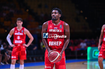 2024-07-02 - 3 Jaleen Smith of Croatia is playing during the FIBA Olympic Qualifying Tournament 2024, match between Slovenia and Croatia at Peace & Friendship Stadium on July 2, 2024, in Piraeus, Greece. - SLOVENIA VS CROATIA - FIBA OLYMPIC QUALIFYING TOURNAMENTS - INTERNATIONALS - BASKETBALL