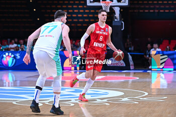 2024-07-02 - 8 Mario Hezonja of Croatia is playing during the FIBA Olympic Qualifying Tournament 2024, match between Slovenia and Croatia at Peace & Friendship Stadium on July 2, 2024, in Piraeus, Greece. - SLOVENIA VS CROATIA - FIBA OLYMPIC QUALIFYING TOURNAMENTS - INTERNATIONALS - BASKETBALL