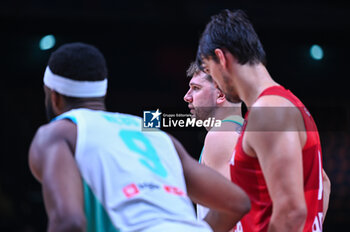 2024-07-02 - 77 Luka Doncic of Slovenia is playing during the FIBA Olympic Qualifying Tournament 2024, match between Slovenia and Croatia at Peace & Friendship Stadium on July 2, 2024, in Piraeus, Greece. - SLOVENIA VS CROATIA - FIBA OLYMPIC QUALIFYING TOURNAMENTS - INTERNATIONALS - BASKETBALL