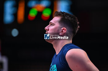 2024-07-02 - 77 Luka Doncic of Slovenia is playing during the FIBA Olympic Qualifying Tournament 2024, match between Slovenia and Croatia at Peace & Friendship Stadium on July 2, 2024, in Piraeus, Greece. - SLOVENIA VS CROATIA - FIBA OLYMPIC QUALIFYING TOURNAMENTS - INTERNATIONALS - BASKETBALL