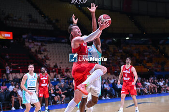 2024-07-02 - 8 Mario Hezonja of Croatia is playing during the FIBA Olympic Qualifying Tournament 2024, match between Slovenia and Croatia at Peace & Friendship Stadium on July 2, 2024, in Piraeus, Greece. - SLOVENIA VS CROATIA - FIBA OLYMPIC QUALIFYING TOURNAMENTS - INTERNATIONALS - BASKETBALL