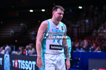 2024-07-02 - 77 Luka Doncic of Slovenia is playing during the FIBA Olympic Qualifying Tournament 2024, match between Slovenia and Croatia at Peace & Friendship Stadium on July 2, 2024, in Piraeus, Greece. - SLOVENIA VS CROATIA - FIBA OLYMPIC QUALIFYING TOURNAMENTS - INTERNATIONALS - BASKETBALL