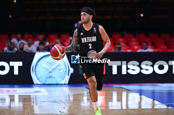 2024-07-03 - 2 Izayah Le’Afa of New Zealand is playing during the FIBA Olympic Qualifying Tournament 2024, match between Croatia and New Zealand at Peace & Friendship Stadium on July 3, 2024, in Piraeus, Greece. - CROATIA VS NEW ZEALAND - FIBA OLYMPIC QUALIFYING TOURNAMENTS - INTERNATIONALS - BASKETBALL