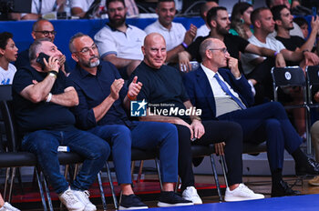 2024-07-03 - Ex Greek National Team player Nikos Galis during the FIBA Olympic Qualifying Tournament 2024, match between Dominican Republic and Greece at Peace & Friendship Stadium on July 3, 2024, in Piraeus, Greece. - DOMINICAN REPUBLIC VS GREECE - FIBA OLYMPIC QUALIFYING TOURNAMENTS - INTERNATIONALS - BASKETBALL