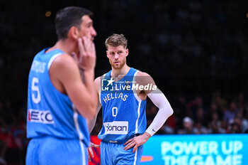 2024-07-03 - 0 Thomas Walkup of Greece is playing during the FIBA Olympic Qualifying Tournament 2024, match between Dominican Republic and Greece at Peace & Friendship Stadium on July 3, 2024, in Piraeus, Greece. - DOMINICAN REPUBLIC VS GREECE - FIBA OLYMPIC QUALIFYING TOURNAMENTS - INTERNATIONALS - BASKETBALL