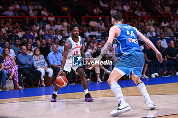 2024-07-03 - 10 Andres Feliz of Dominican Republic is playing during the FIBA Olympic Qualifying Tournament 2024, match between Dominican Republic and Greece at Peace & Friendship Stadium on July 3, 2024, in Piraeus, Greece. - DOMINICAN REPUBLIC VS GREECE - FIBA OLYMPIC QUALIFYING TOURNAMENTS - INTERNATIONALS - BASKETBALL