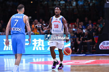 2024-07-03 - 10 Andres Feliz of Dominican Republic is playing during the FIBA Olympic Qualifying Tournament 2024, match between Dominican Republic and Greece at Peace & Friendship Stadium on July 3, 2024, in Piraeus, Greece. - DOMINICAN REPUBLIC VS GREECE - FIBA OLYMPIC QUALIFYING TOURNAMENTS - INTERNATIONALS - BASKETBALL