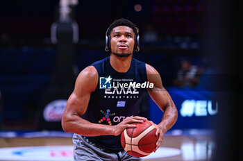 2024-07-03 - 34 Giannis Antetokounmpo of Greece is playing during the FIBA Olympic Qualifying Tournament 2024, match between Dominican Republic and Greece at Peace & Friendship Stadium on July 3, 2024, in Piraeus, Greece. - DOMINICAN REPUBLIC VS GREECE - FIBA OLYMPIC QUALIFYING TOURNAMENTS - INTERNATIONALS - BASKETBALL