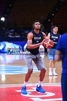 2024-07-03 - 34 Giannis Antetokounmpo of Greece is playing during the FIBA Olympic Qualifying Tournament 2024, match between Dominican Republic and Greece at Peace & Friendship Stadium on July 3, 2024, in Piraeus, Greece. - DOMINICAN REPUBLIC VS GREECE - FIBA OLYMPIC QUALIFYING TOURNAMENTS - INTERNATIONALS - BASKETBALL