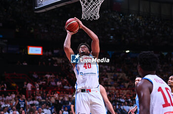 2024-07-03 - 40 Luis Santos of Dominican Republic is playing during the FIBA Olympic Qualifying Tournament 2024, match between Dominican Republic and Greece at Peace & Friendship Stadium on July 3, 2024, in Piraeus, Greece. - DOMINICAN REPUBLIC VS GREECE - FIBA OLYMPIC QUALIFYING TOURNAMENTS - INTERNATIONALS - BASKETBALL