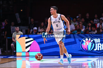 2024-07-04 - 5 Giannoulis Larentzakis of Greece is playing during the FIBA Olympic Qualifying Tournament 2024, match between Egypt and Greece at Peace & Friendship Stadium on July 4, 2024, in Piraeus, Greece. - GREECE VS EGYPT - FIBA OLYMPIC QUALIFYING TOURNAMENTS - INTERNATIONALS - BASKETBALL